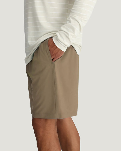 Men's Breeze Short – 8" - Dark Khaki