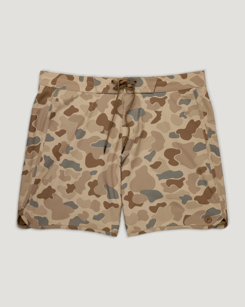 Men's Dawn Patrol Boardshort - Vintage Camo Desert Tan