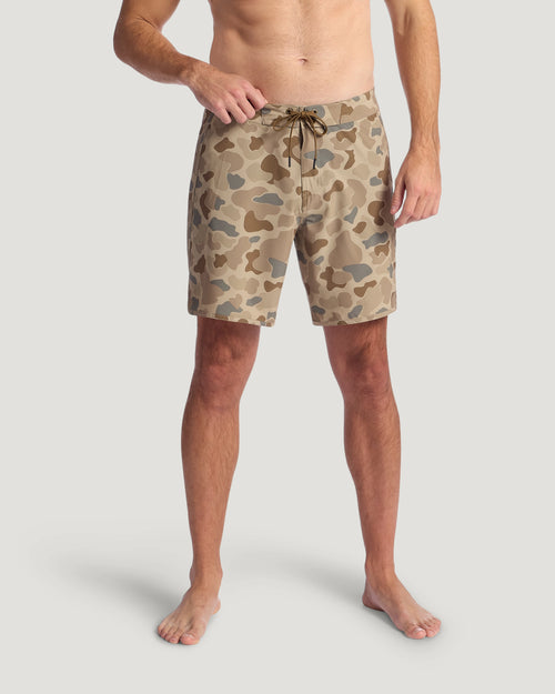 Men's Dawn Patrol Boardshort - Vintage Camo Desert Tan