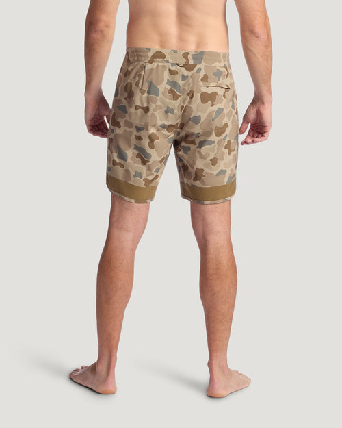 Men's Dawn Patrol Boardshort - Vintage Camo Desert Tan