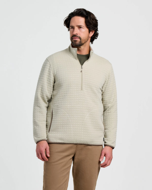 Men's Downvalley Quarter Zip - Heather Sandstone