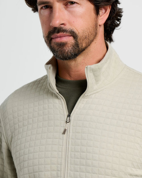 Men's Downvalley Quarter Zip - Heather Sandstone