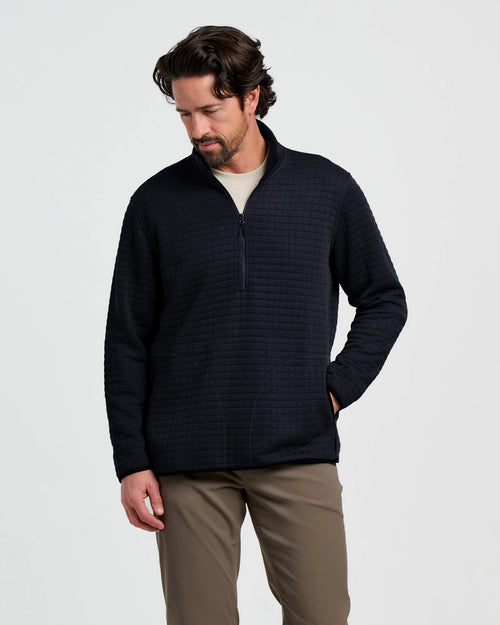 Men's Downvalley Quarter Zip - Black