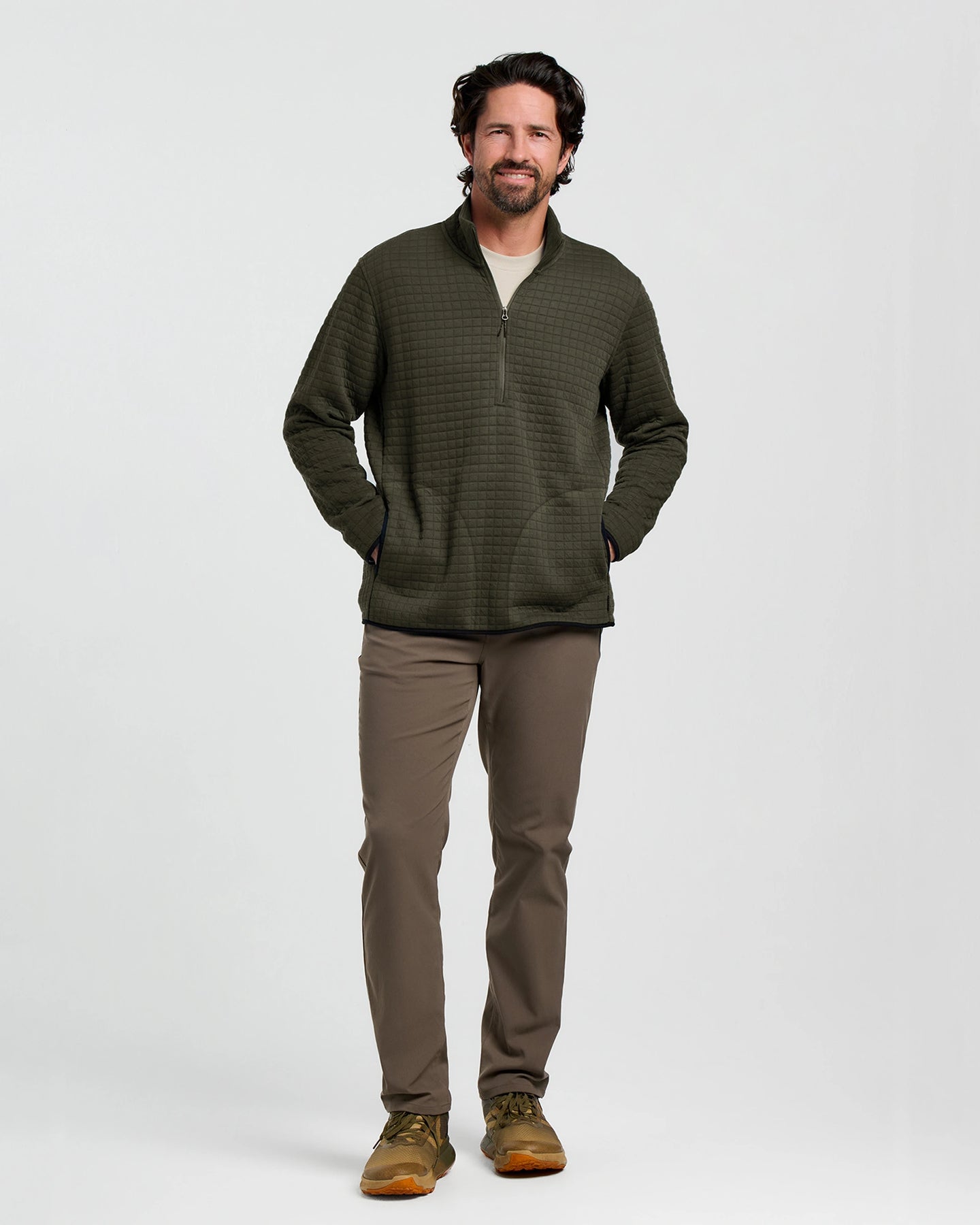 Men's Downvalley Quarter Zip - Dark Forest