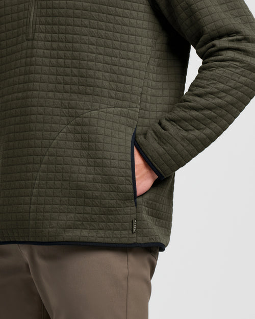 Men's Downvalley Quarter Zip - Dark Forest