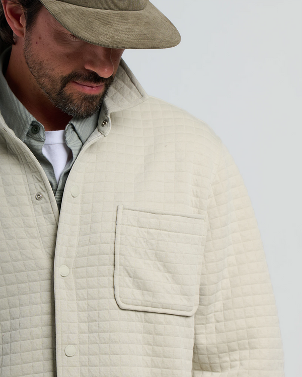 Men's Downvalley Overshirt - Heather Sandstone
