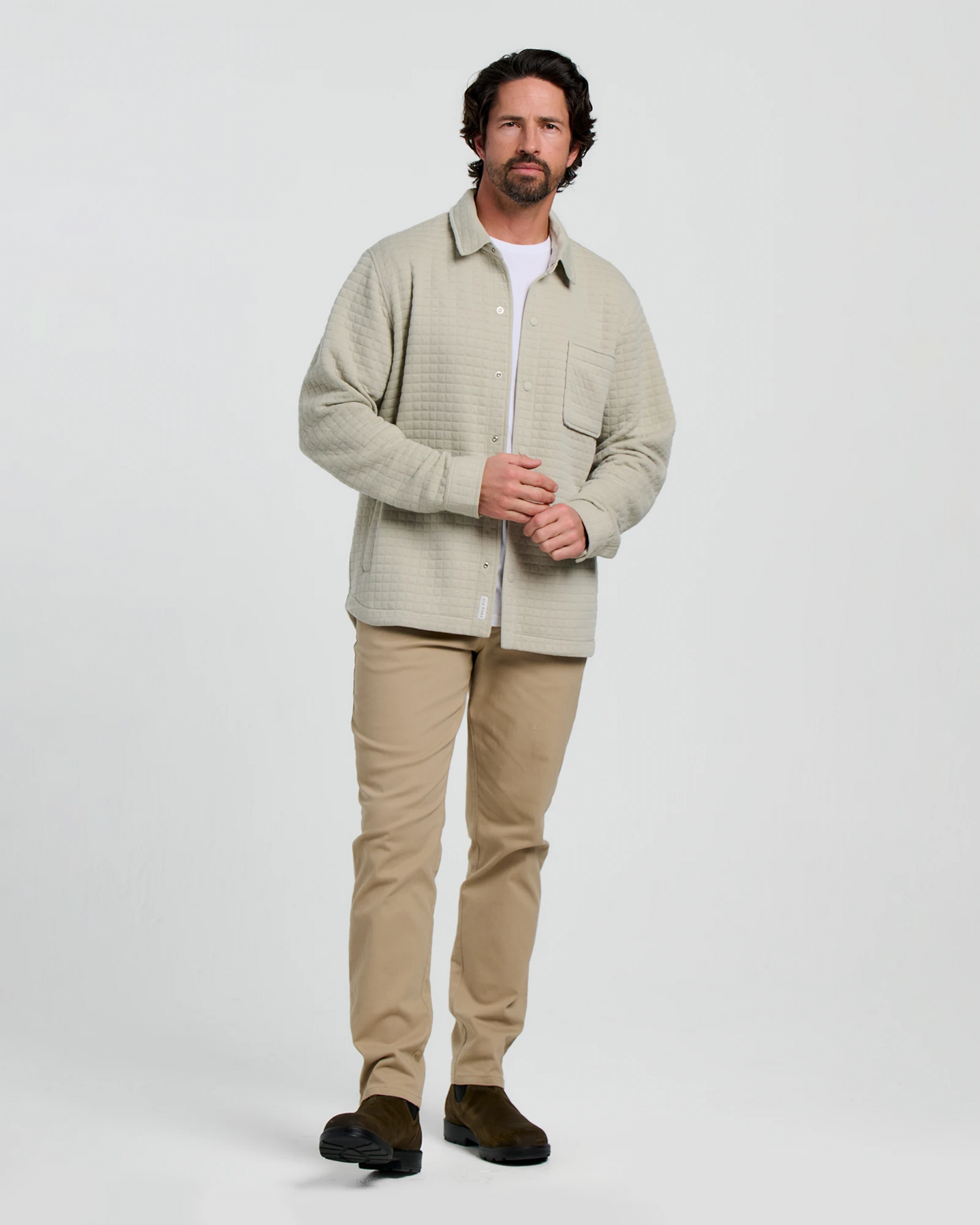 Men's Downvalley Overshirt - Heather Sandstone