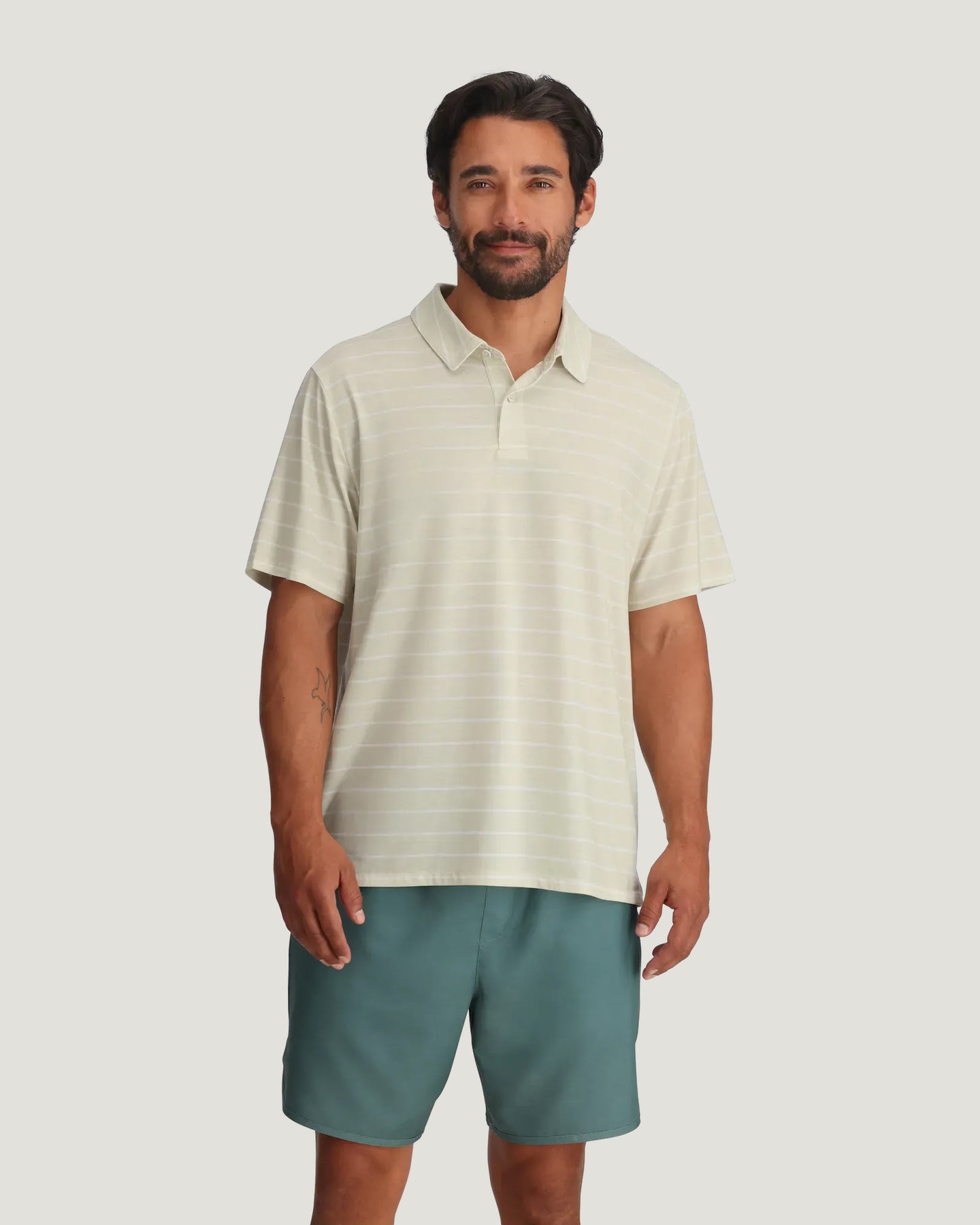 Men's Elevate Polo - Dash Stripe Birch
