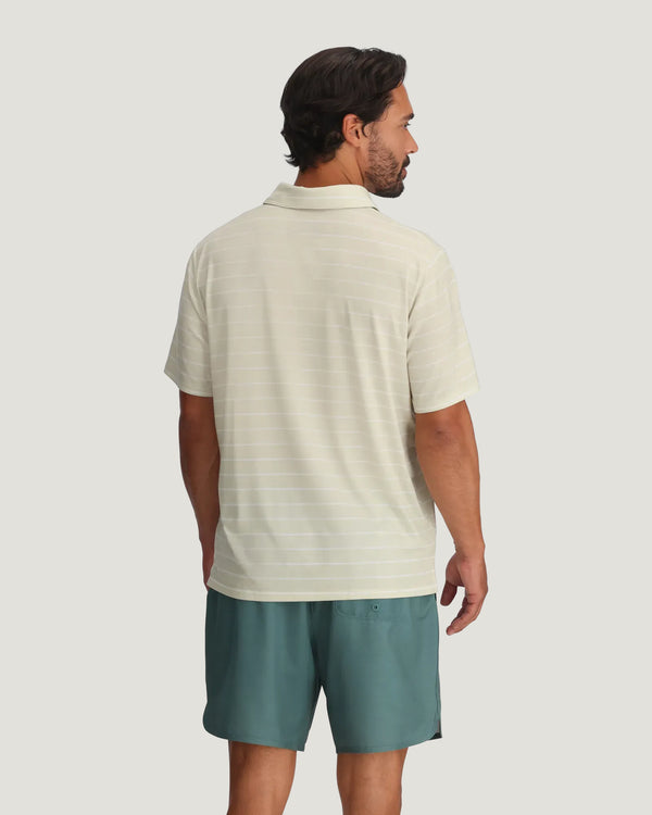 Men's Elevate Polo - Dash Stripe Birch