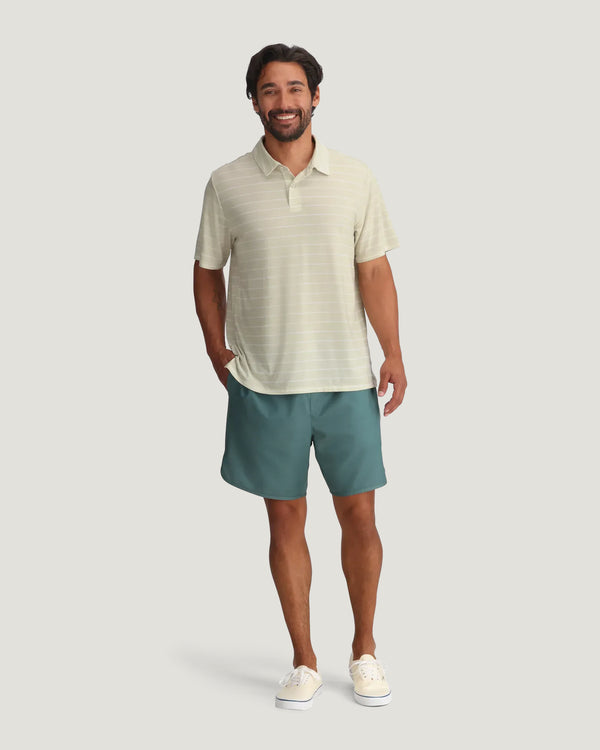 Men's Elevate Polo - Dash Stripe Birch