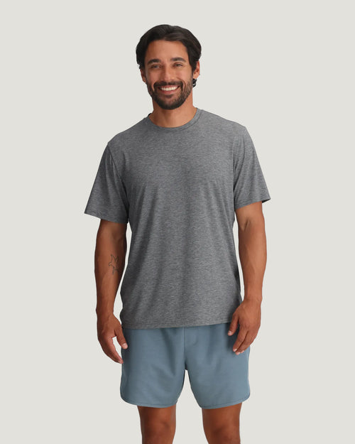 Men's Elevate Lightweight Tee - Heather Grey