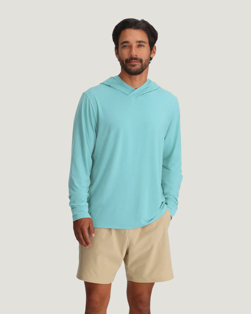 Men's Elevate Lightweight Hoodie - Bahama Blue