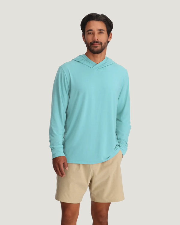 Men's Elevate Lightweight Hoodie - Bahama Blue