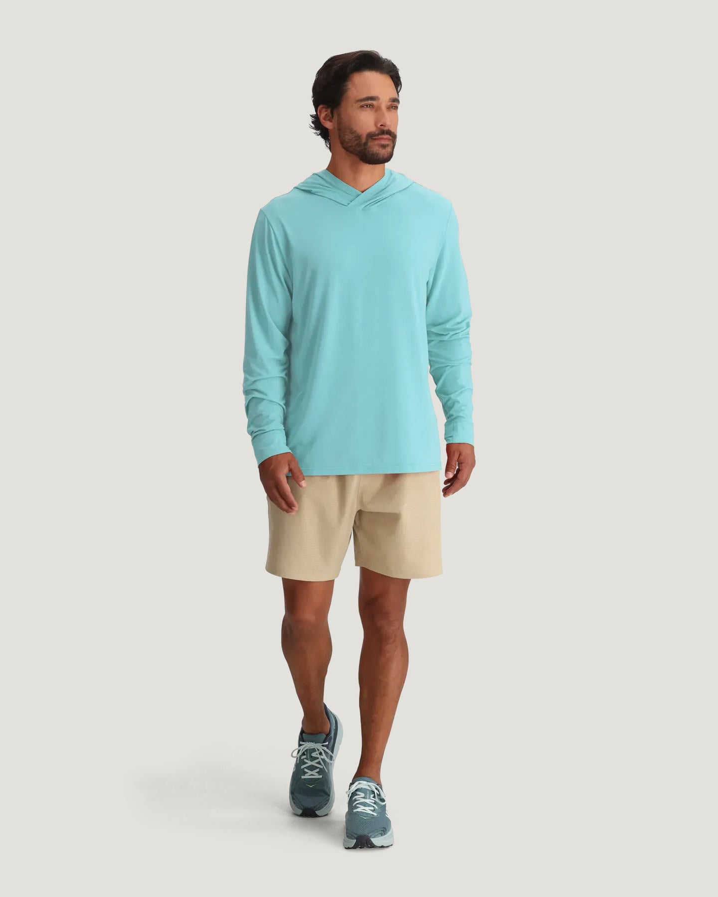 Men's Elevate Lightweight Hoodie - Bahama Blue