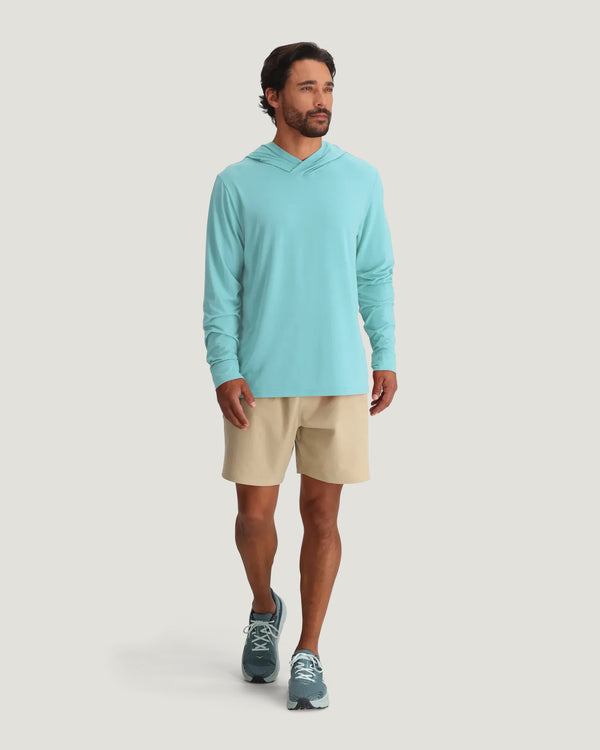 Men's Elevate Lightweight Hoodie - Bahama Blue
