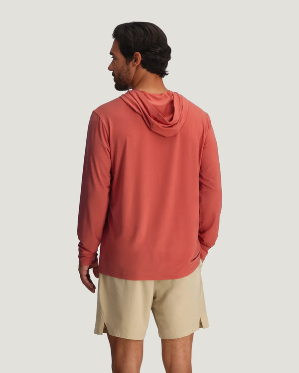 Men's Elevate Lightweight Hoodie - Red Clay