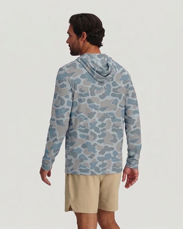 Men's Elevate Lightweight Hoodie - Vintage Camo Aspen Grey