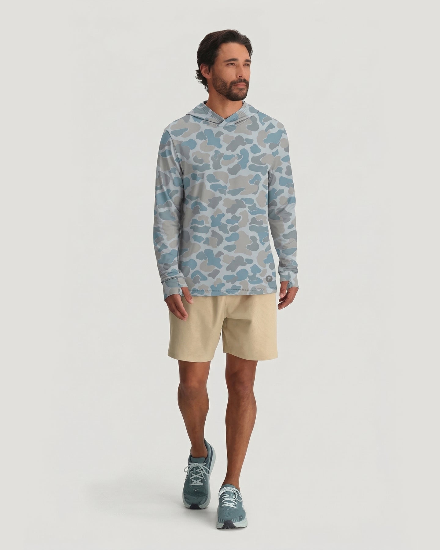 Men's Elevate Lightweight Hoodie - Vintage Camo Aspen Grey