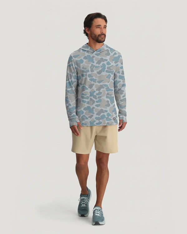 Men's Elevate Lightweight Hoodie - Vintage Camo Aspen Grey