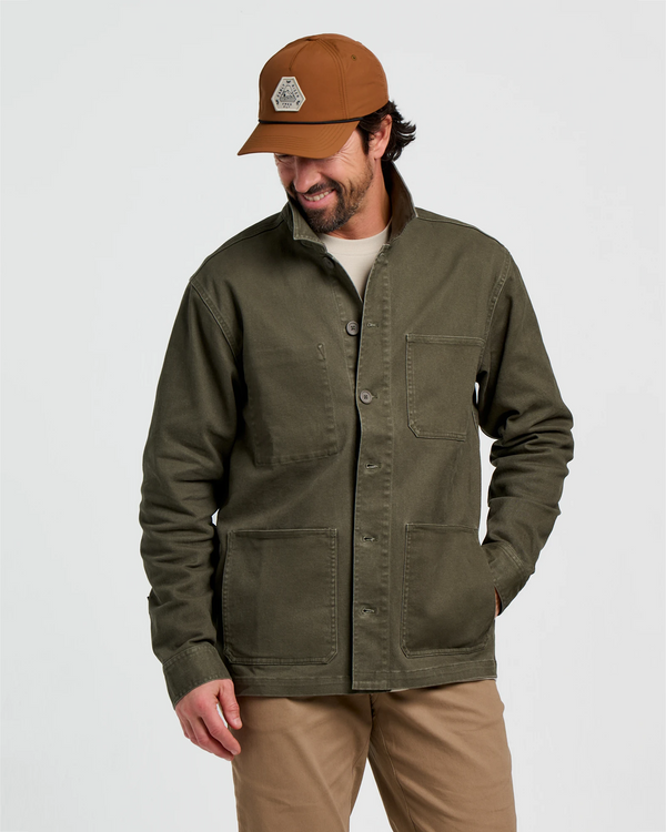 Men's Folly Twill Chore Coat - Dark Forest