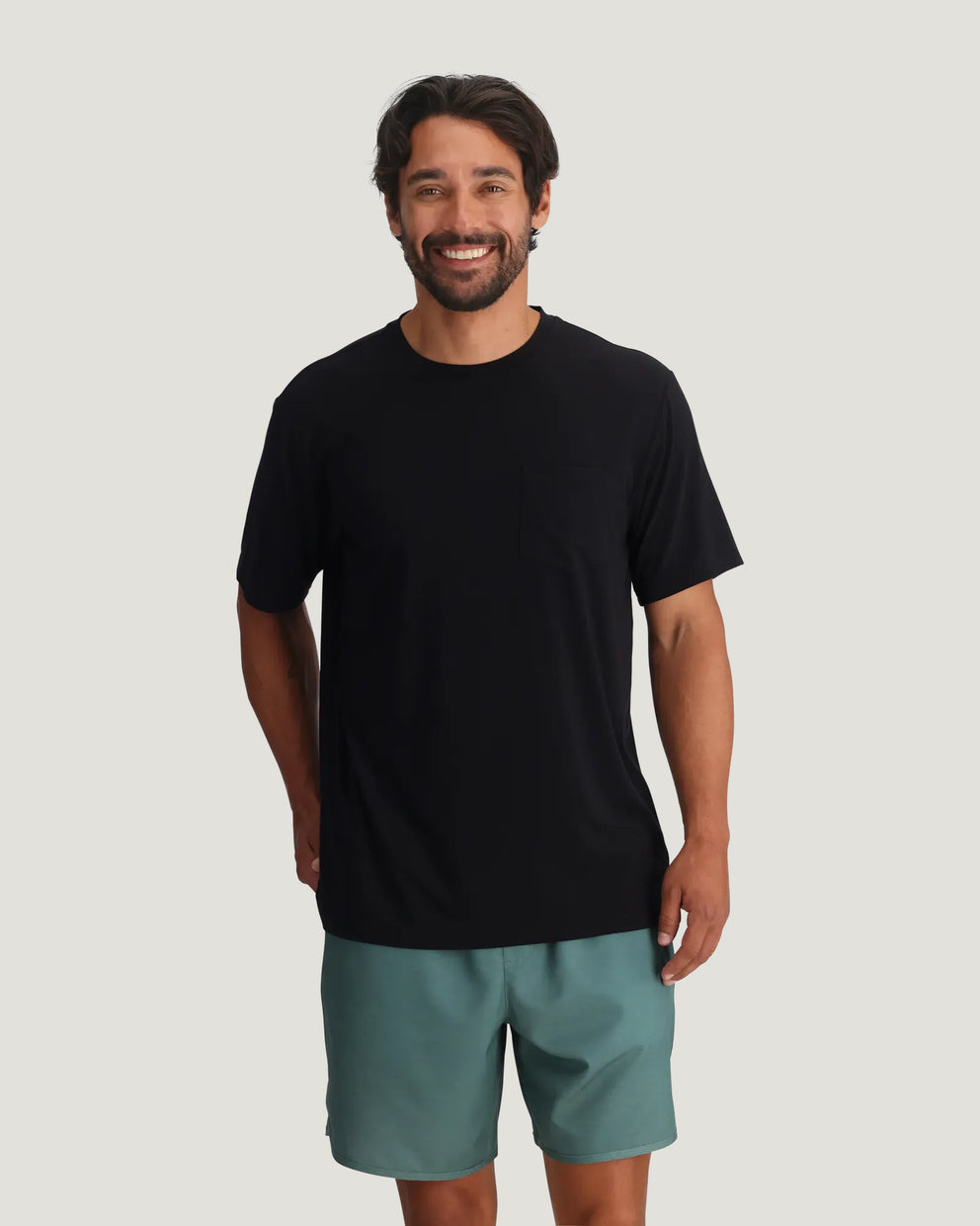 Men's Bamboo Flex Pocket Tee - Black
