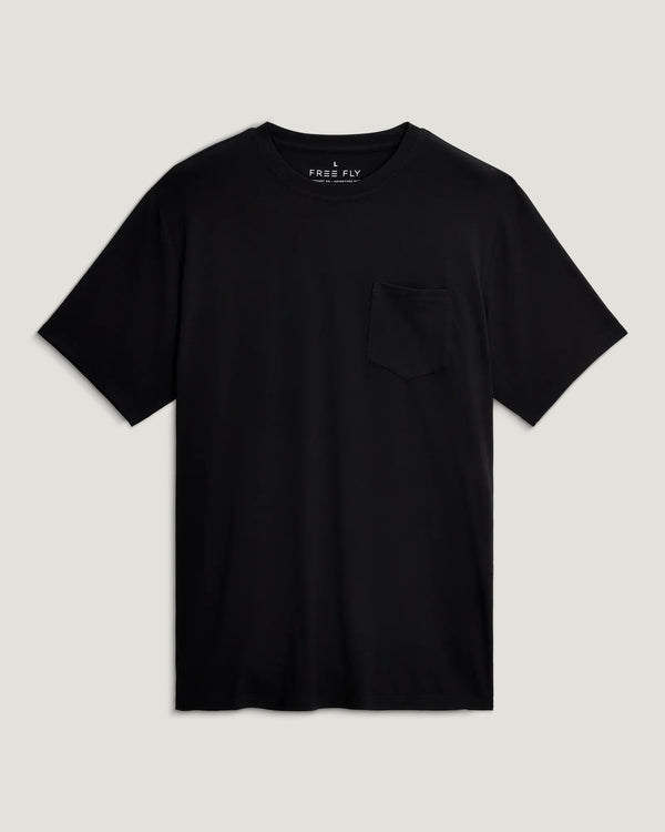 Men's Bamboo Flex Pocket Tee - Black