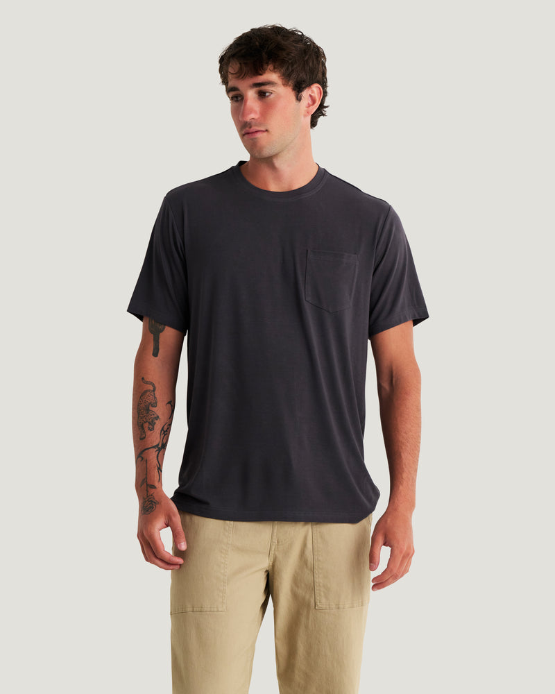 Men's Bamboo Flex Pocket Tee - Anthracite