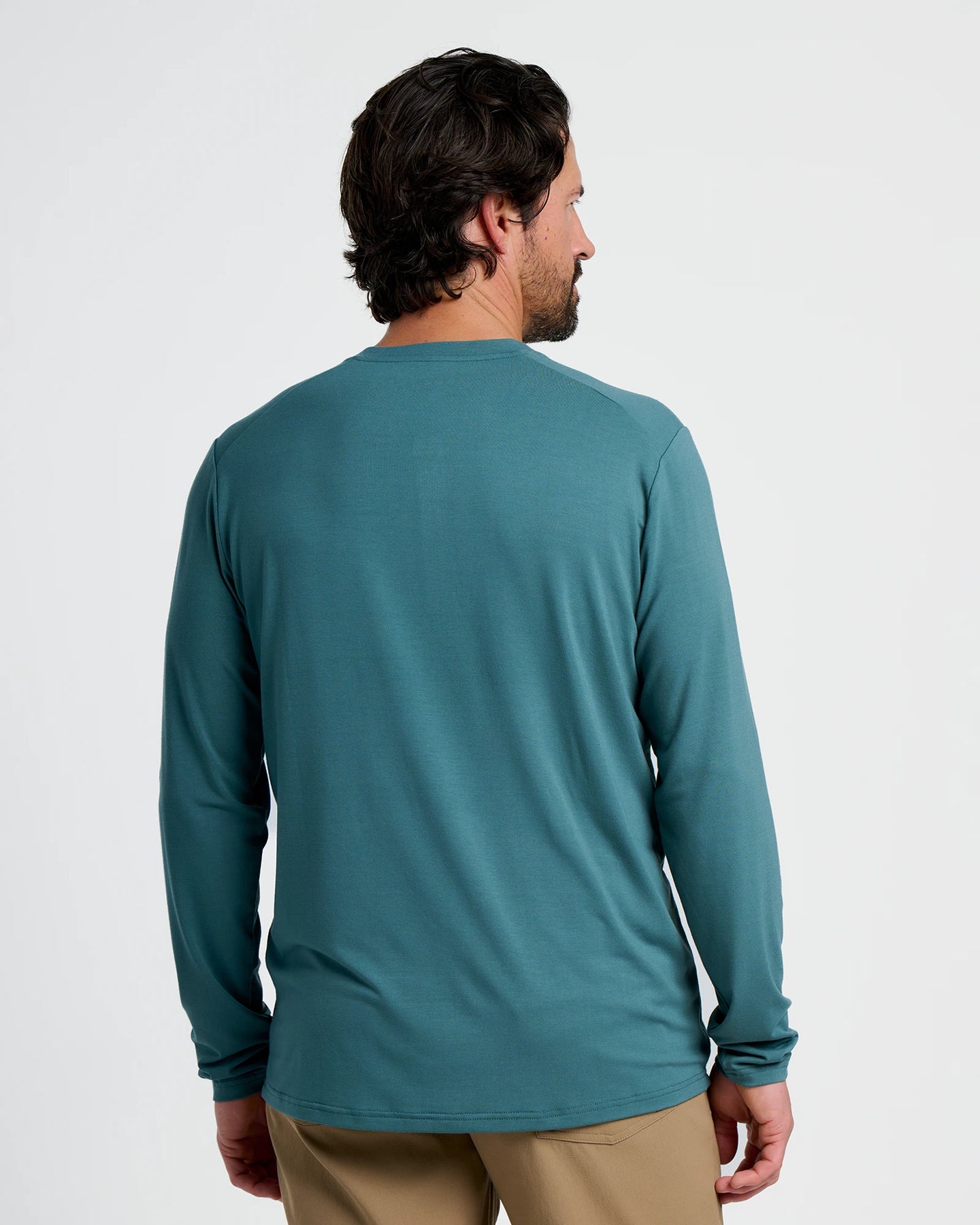 Men's Bamboo Flex Long Sleeve Henley - Sea Pine