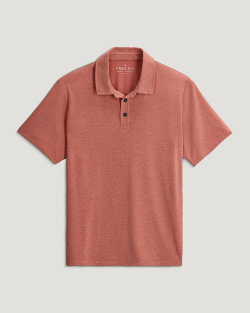 Men's Bamboo Flex Polo II - Heather Red Clay