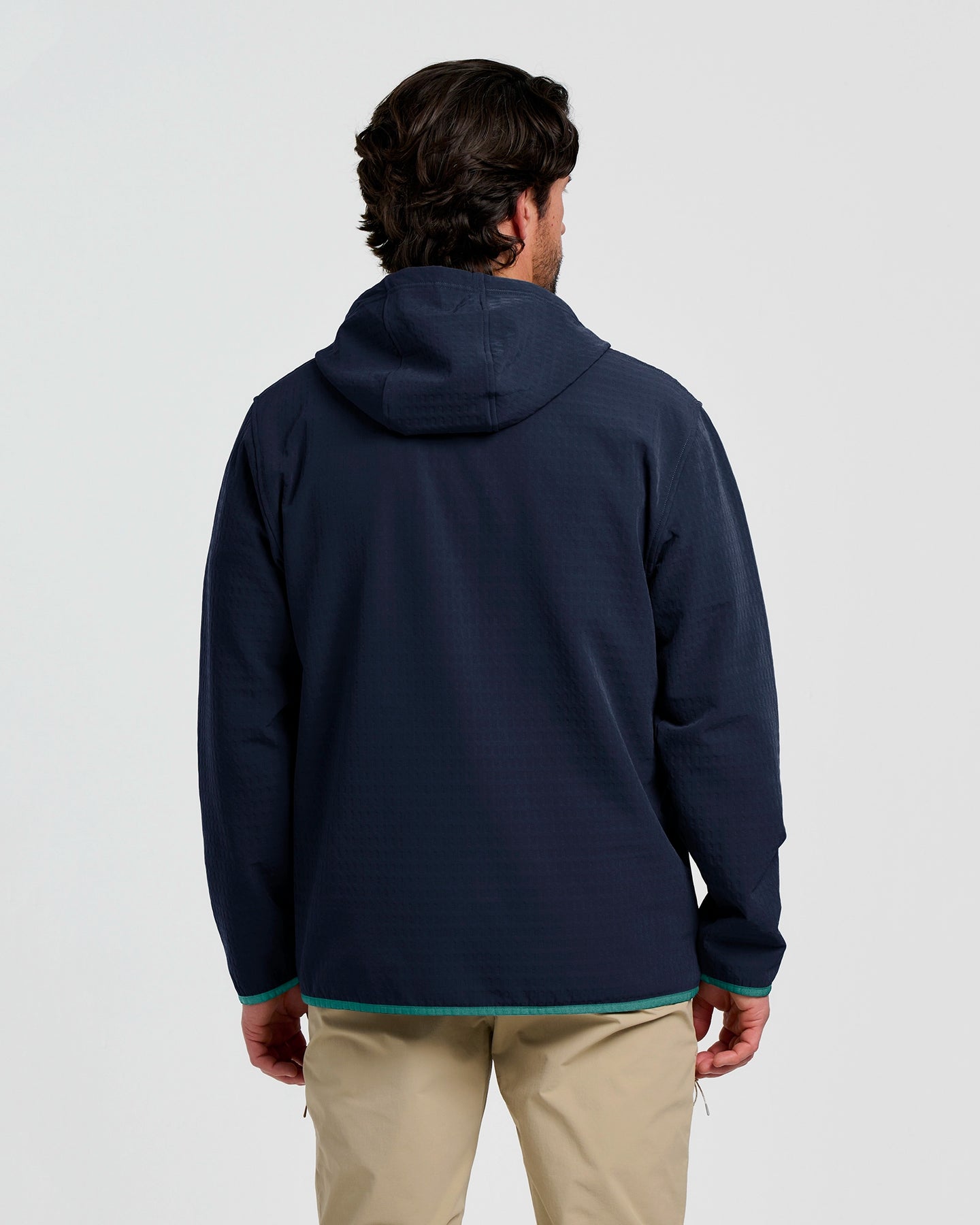 Men's Gridback Fleece Anorak Hoodie - Deep Navy