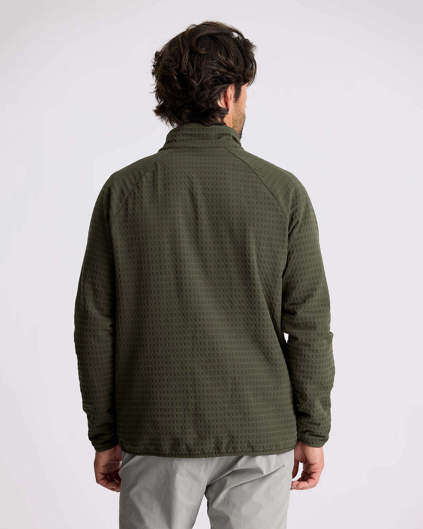 Men's Gridback Fleece Jacket - Dark Forest