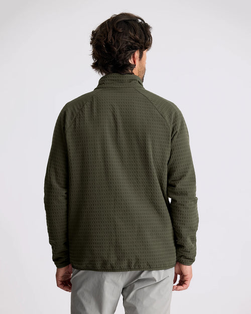 Men's Gridback Fleece Jacket - Dark Forest