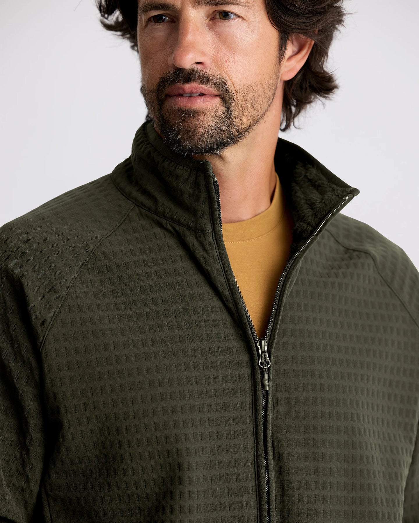 Men's Gridback Fleece Jacket - Dark Forest