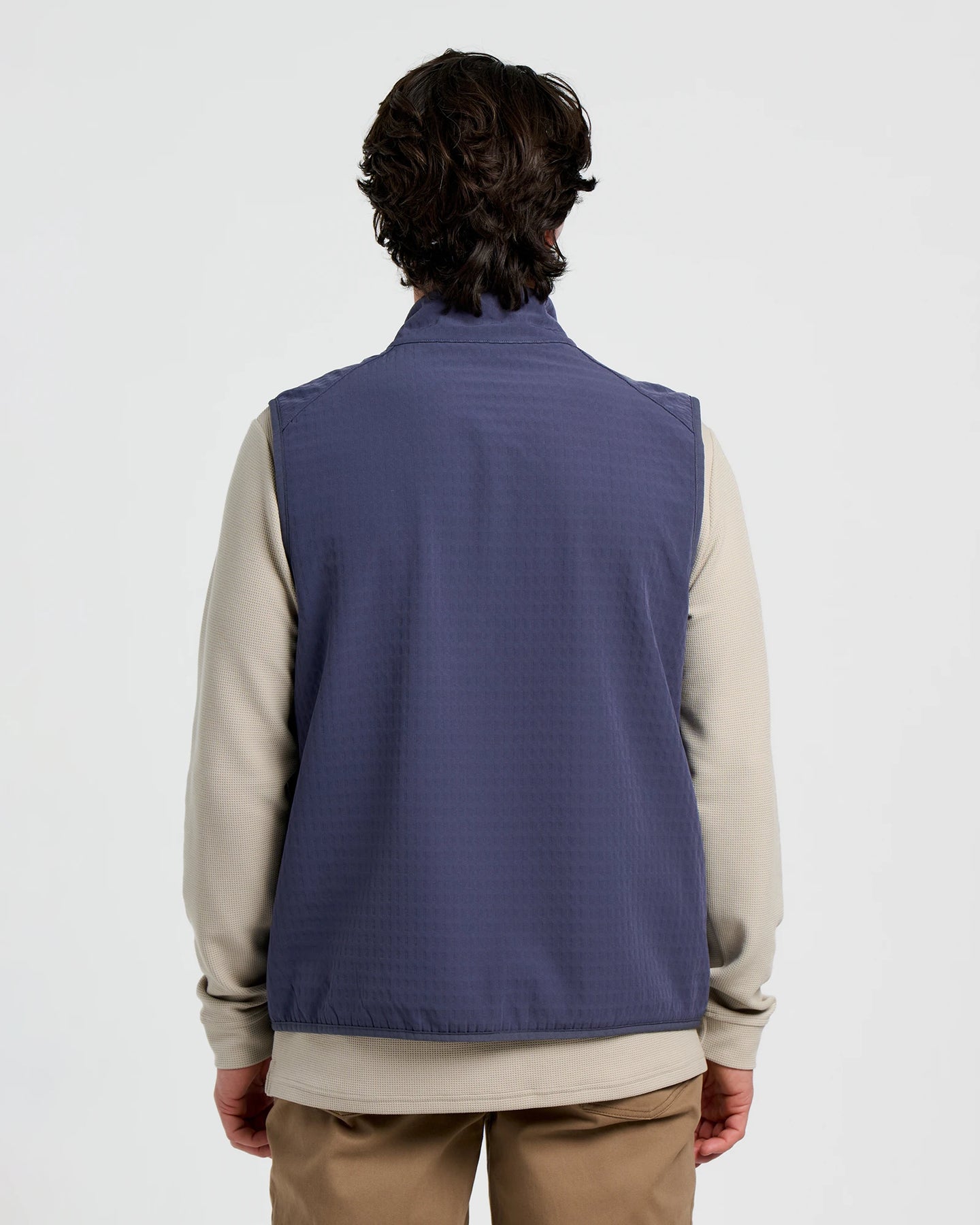 Men's Gridback Fleece Vest - Storm Cloud