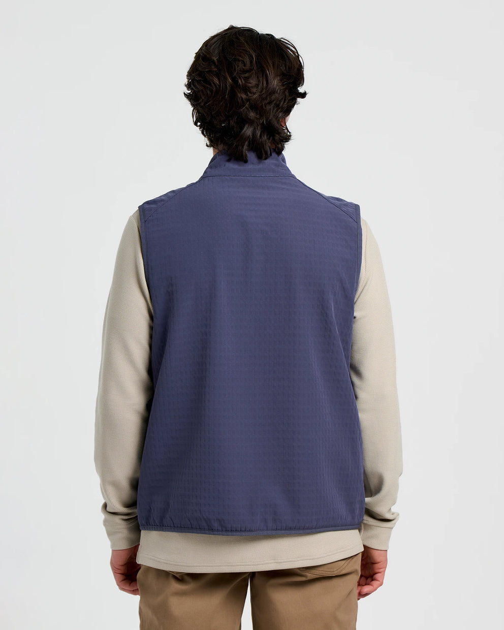 Men's Gridback Fleece Vest - Storm Cloud