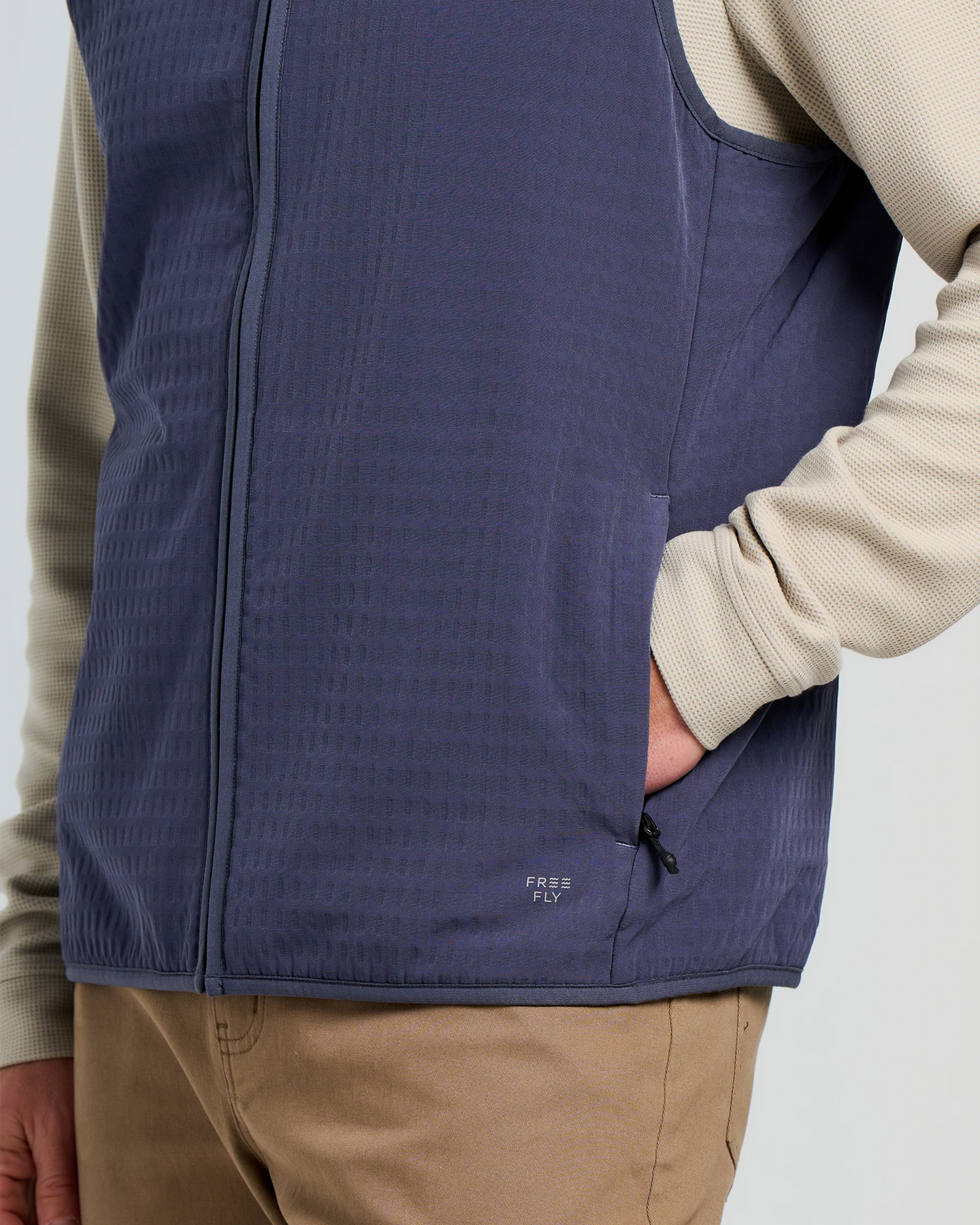 Men's Gridback Fleece Vest - Storm Cloud