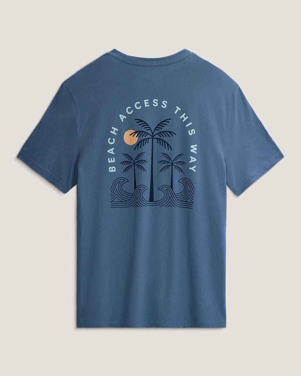Beach Access Tee - Pacific Blue