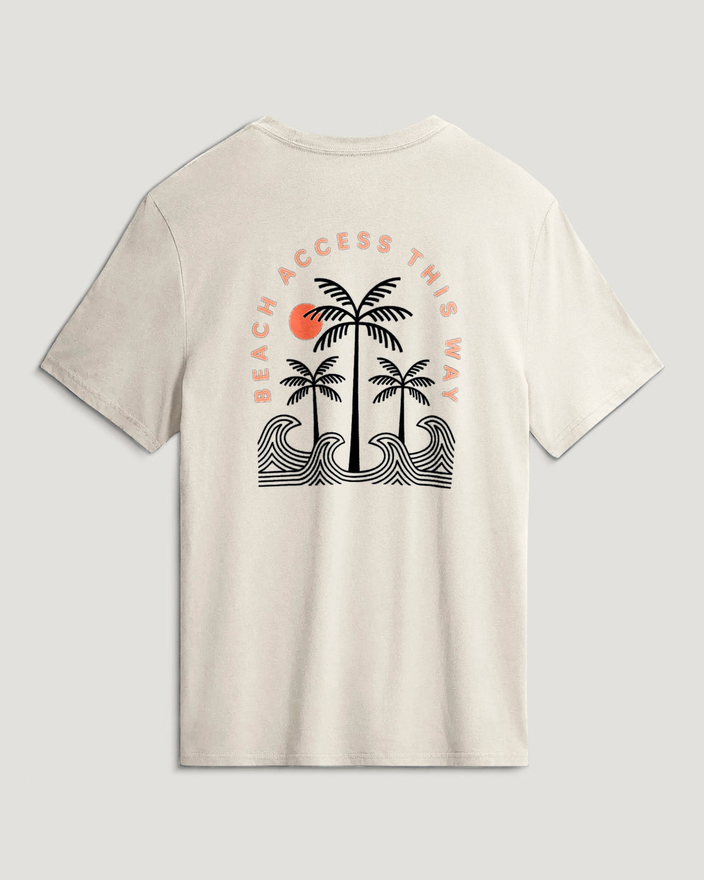 Beach Access Tee - Heather Sea Salt – Free Fly Apparel