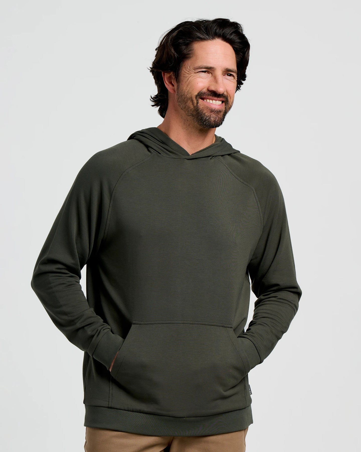 Men's Bamboo Lightweight Fleece Hoodie - Dark Forest