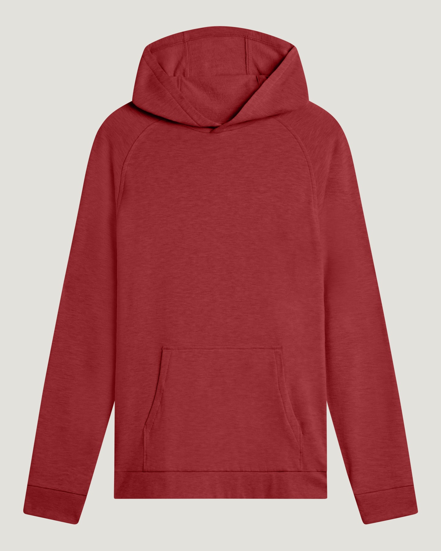 Men's Bamboo Lightweight Fleece Hoodie - Red Currant