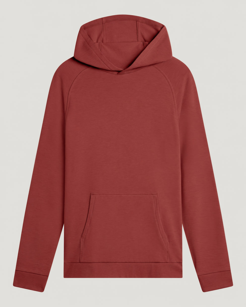 Men's Bamboo Lightweight Fleece Hoodie - Red Currant
