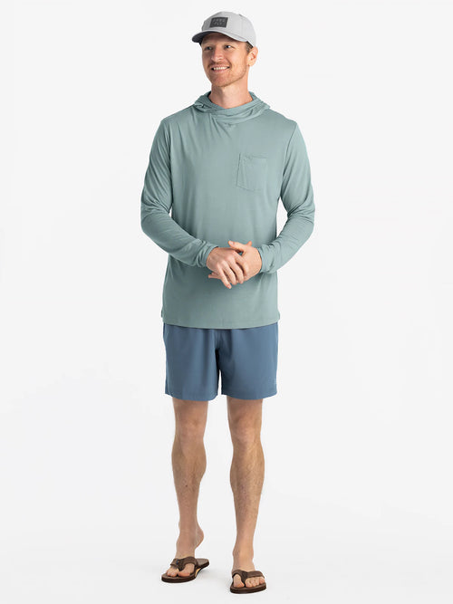 Men's Bamboo Lightweight Hoodie - Sabal Green