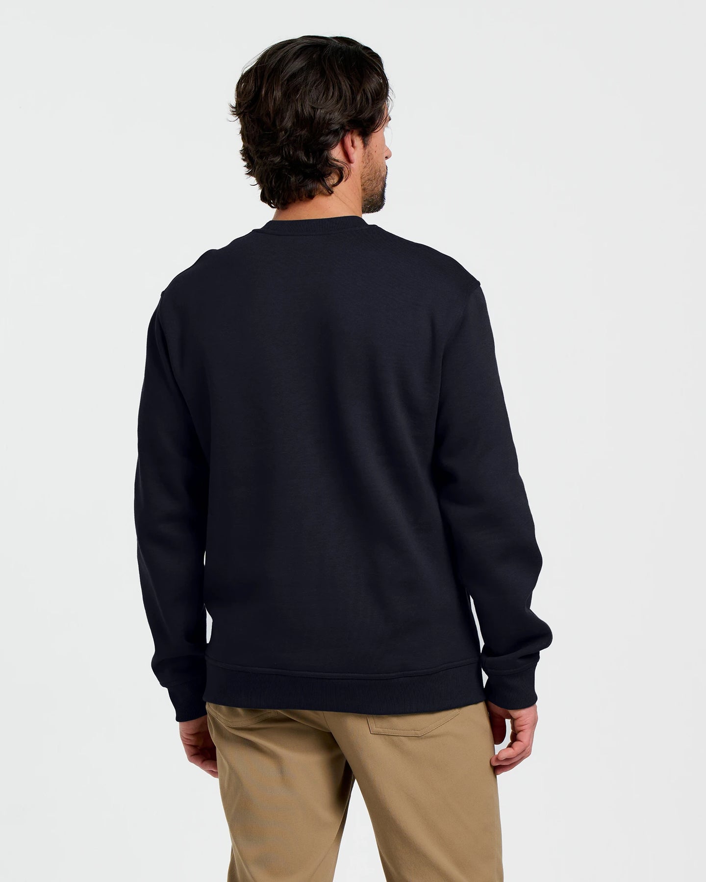 Men's Bamboo Northcoast Fleece Crew - Black