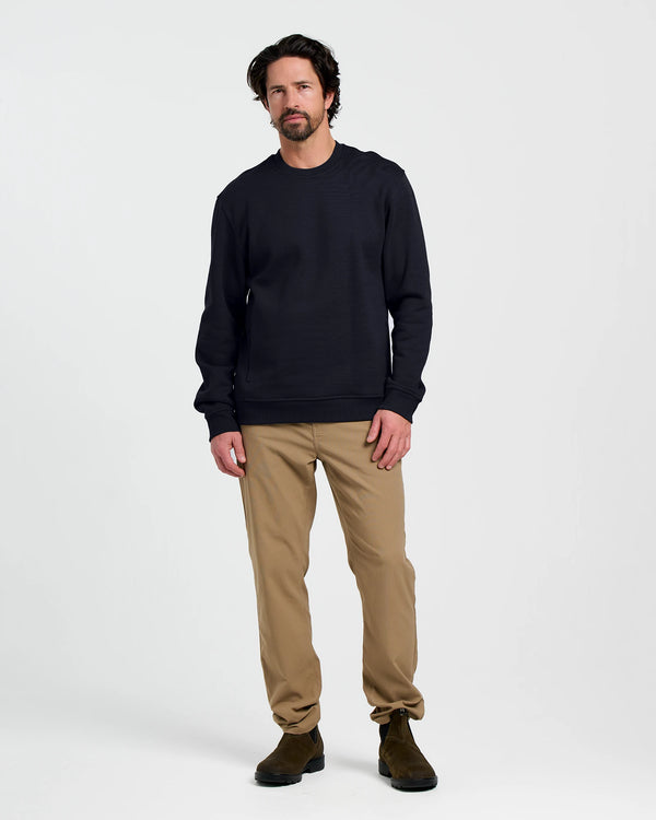 Men's Bamboo Northcoast Fleece Crew - Black