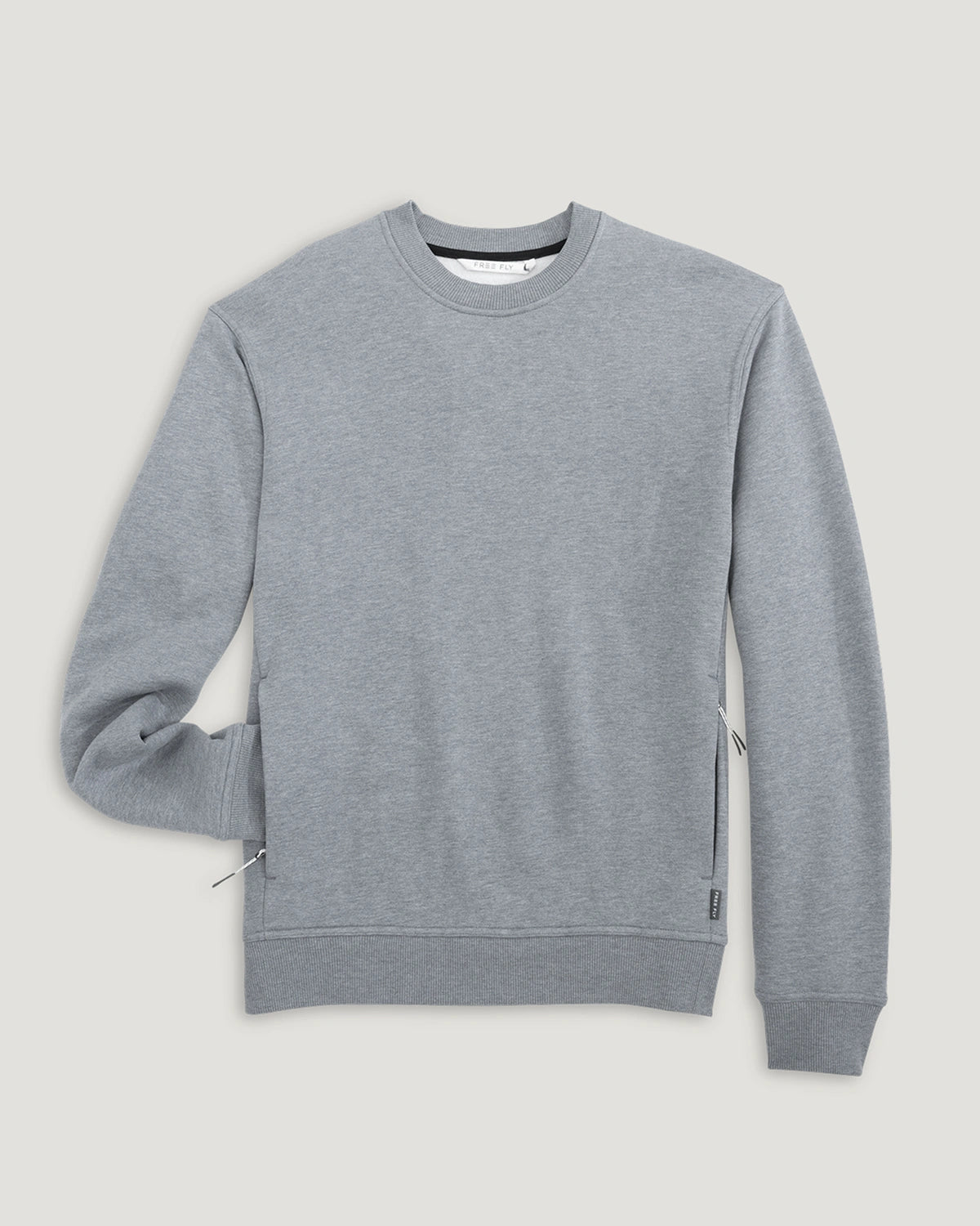 Men's Bamboo Northcoast Fleece Crew - Heather Grey