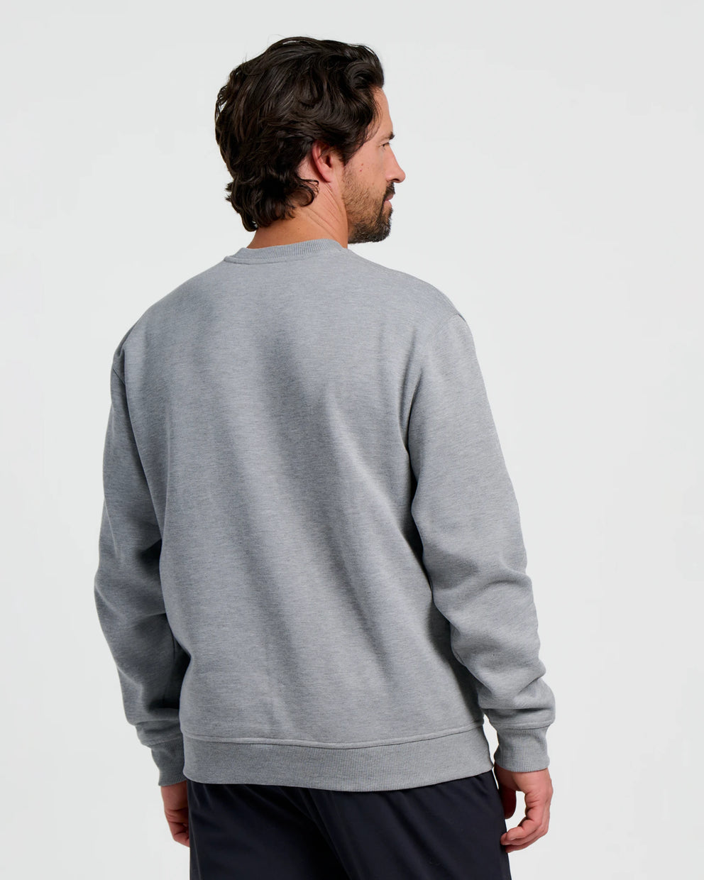 Men's Bamboo Northcoast Fleece Crew - Heather Grey