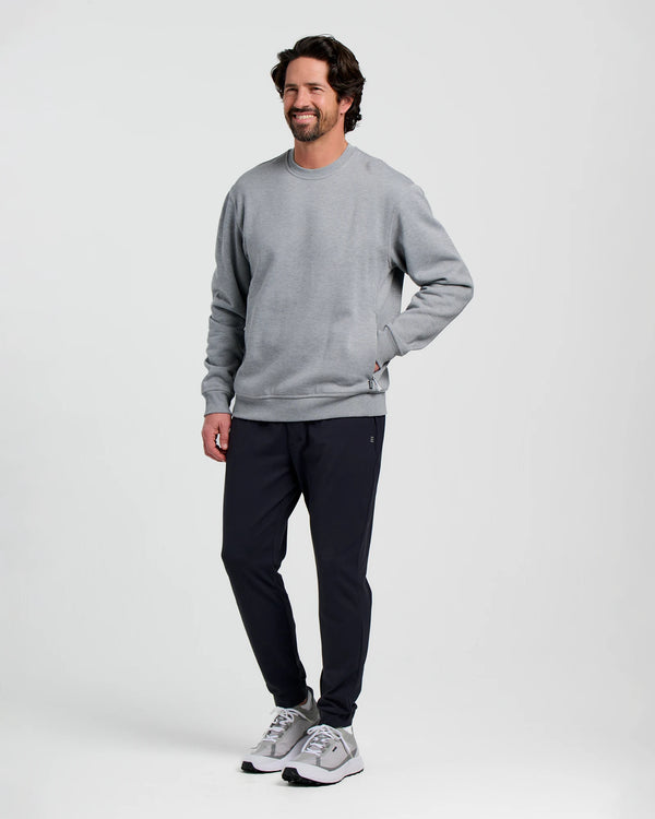 Men's Bamboo Northcoast Fleece Crew - Heather Grey