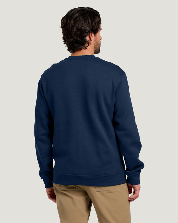 Men's Bamboo Northcoast Fleece Crew - True Navy