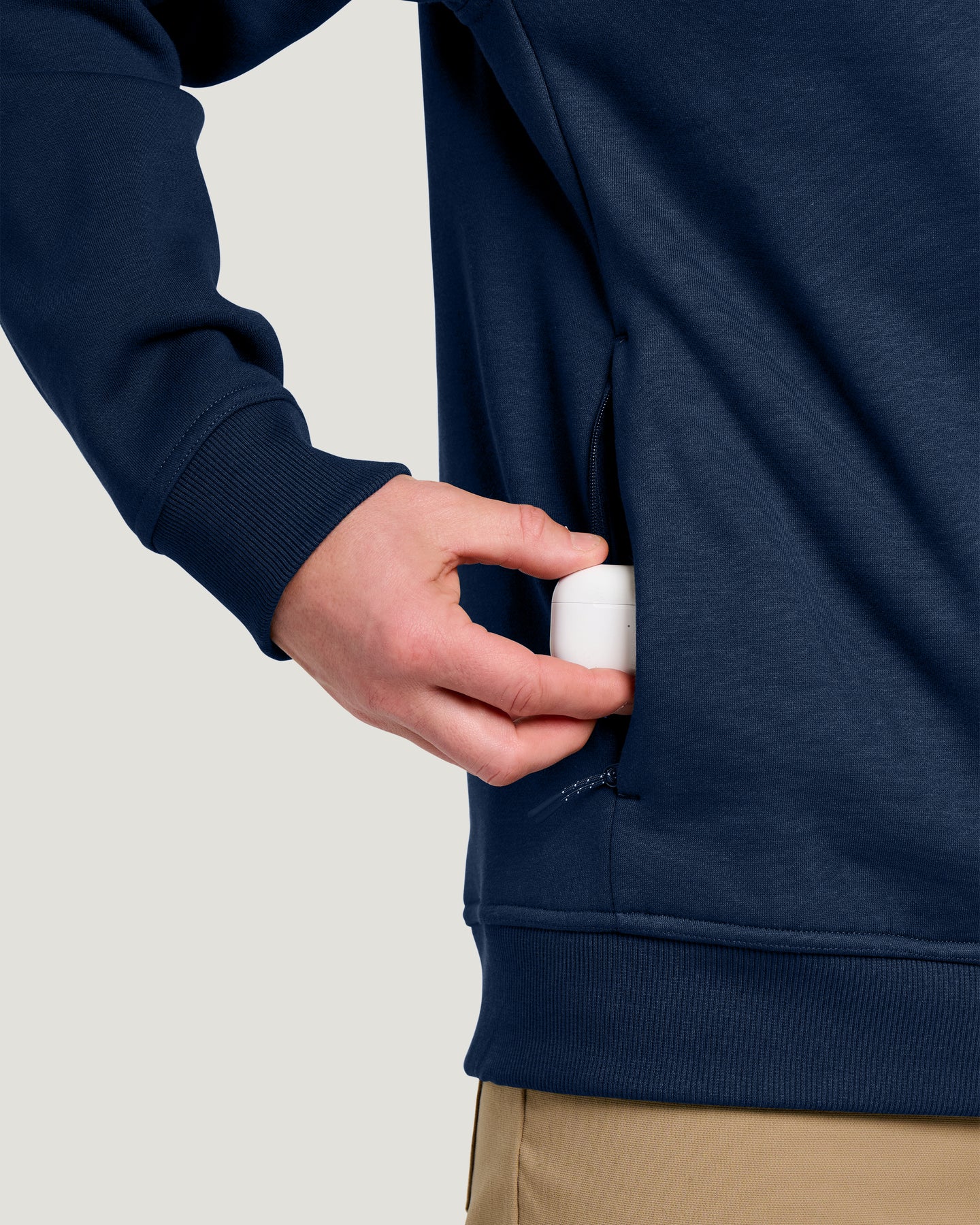 Men's Bamboo Northcoast Fleece Crew - True Navy