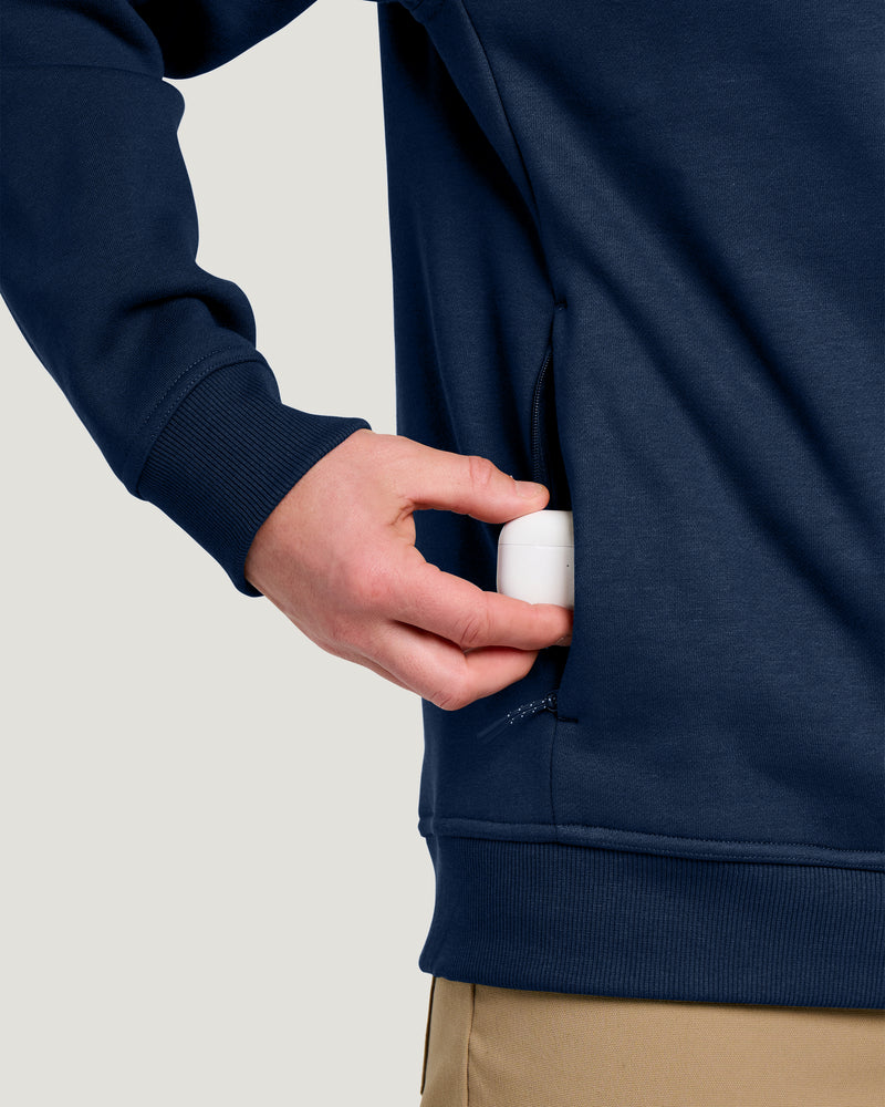 Men's Bamboo Northcoast Fleece Crew - True Navy